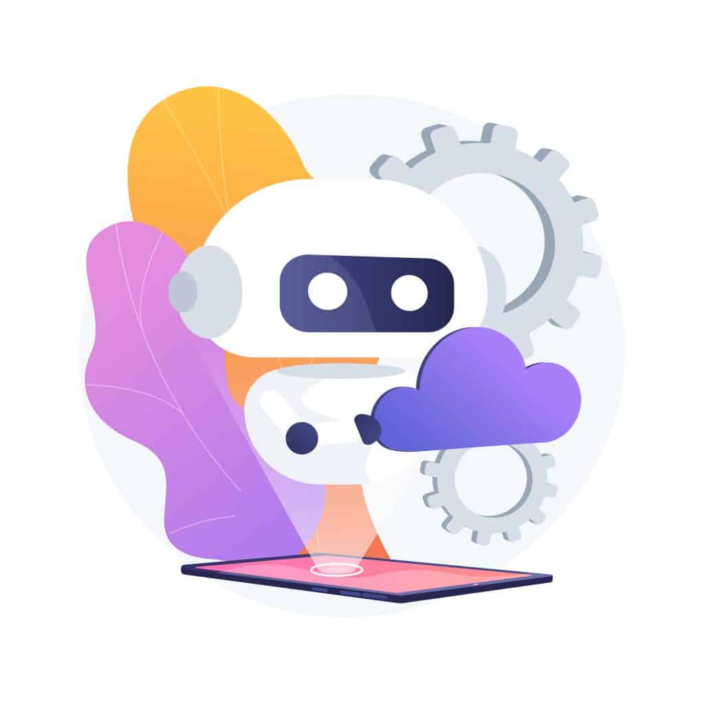 cloud robotics abstract concept vector illustration. cloud robotics abstract concept vector illustration.
